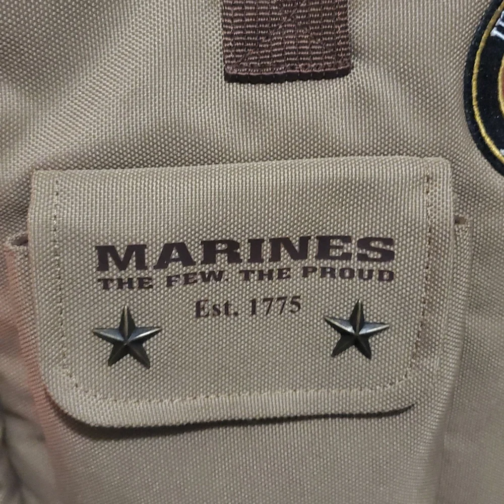 The Bradford Exchange USMC Canvas U.S. Marine Corps Messanger Tote Bag- Michelle